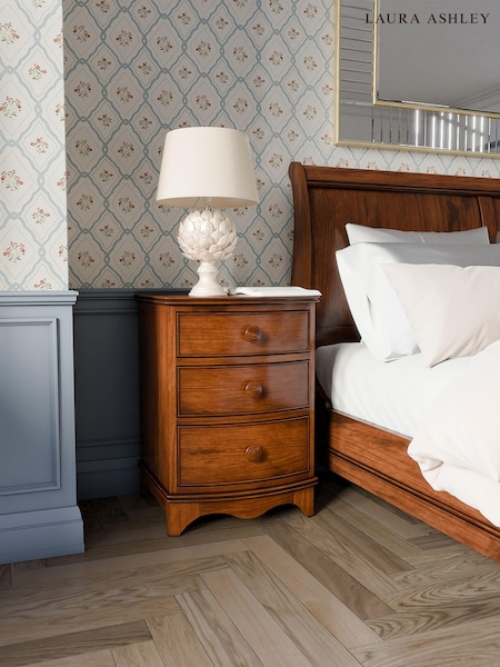 Laura Ashley Dark Broughton 3 Drawer Bedside Chest (959583) | €757