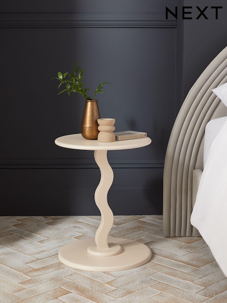 Cream Wiggle Side Table (959611) | €70
