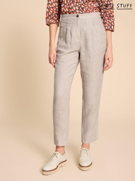 White Stuff Natural Rowena 100% Linen Trousers (959864) | €83