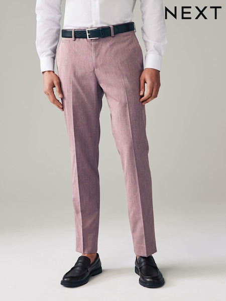 Pink Tailored Fit Trimmed Plain Suit Trousers (960068) | €17.50