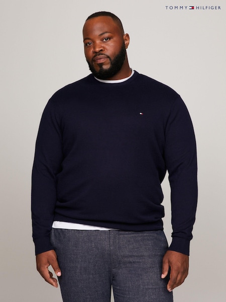 Tommy Hilfiger Blue Big And Tall Cashmere Blend Sweater (960214) | €65