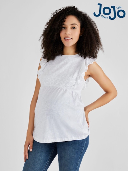 JoJo Maman Bébé Broderie Anglaise Maternity Top (960411) | €42