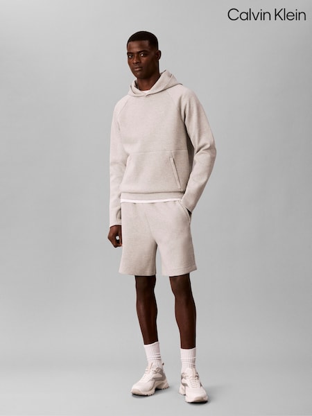 Grey - Regular Calvin Klein Performance Double-knit Gym Shorts
