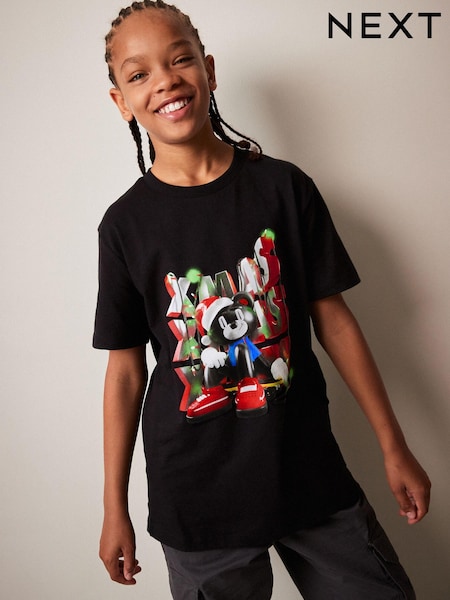 Bear Print Short Sleeve Christmas T-Shirt (3-16yrs) (961177) | €4 - €7