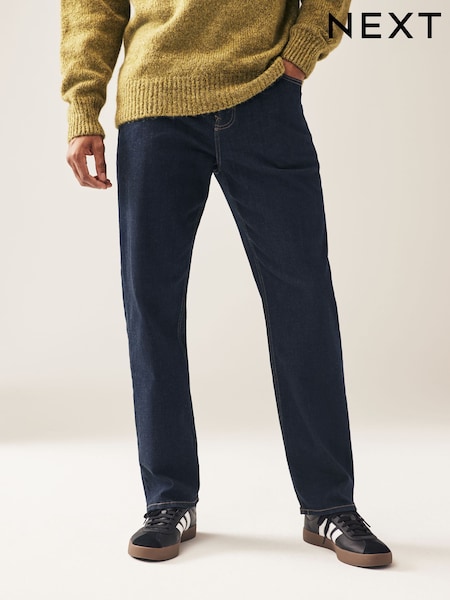Indigo Rinse Classic Stretch Relaxed Fit Jeans (961692) | $39