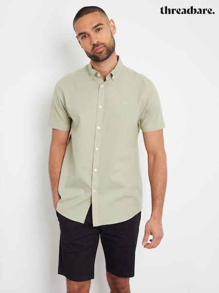 Threadbare Green Oxford Short Sleeve Shirt (962387) | €29