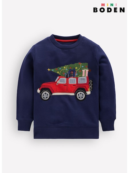 Azul - Sudadera con aplicación de Boden