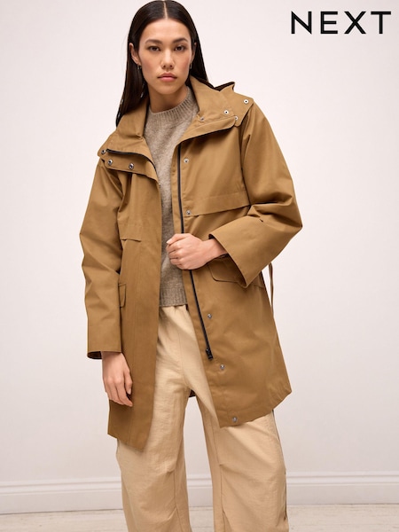 Camel Brown Shower Resistant Rain Jacket (962444) | €29