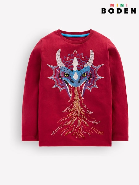 Rouge - T-shirt Boden Glow Superstitch