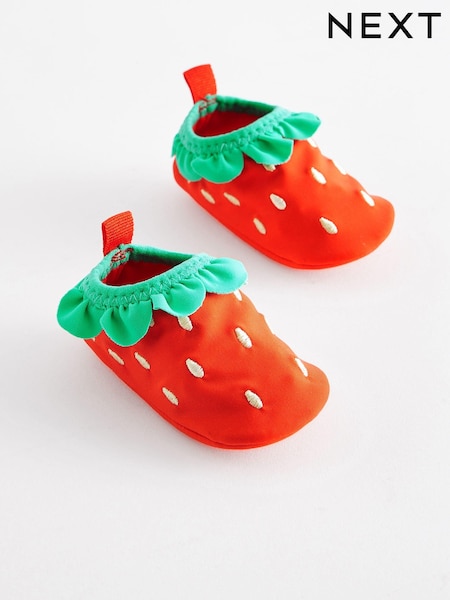 Красная Character с принтом клубники - Swim Sock Baby Shoes (0-24mths) (962604) | €8