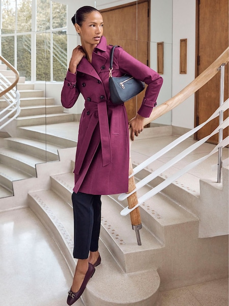 Lila - Hobbs – Trenchcoat „Saskia“ in Kurzgröße (962611) | 305 €