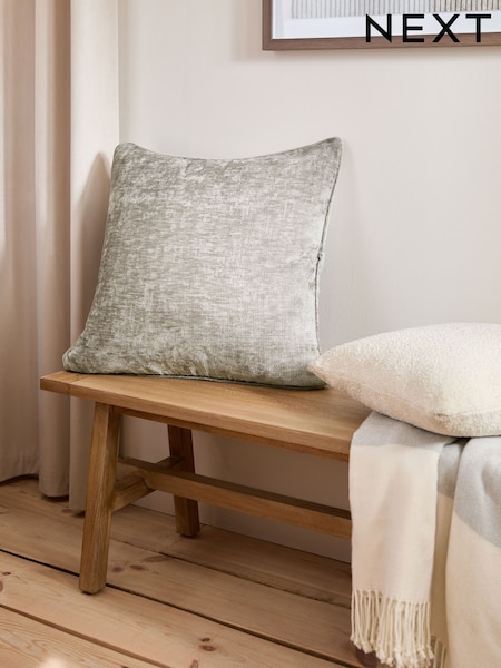 Grey 59 x 59cm Camilla Chenille Cushion (962757) | 49 QAR