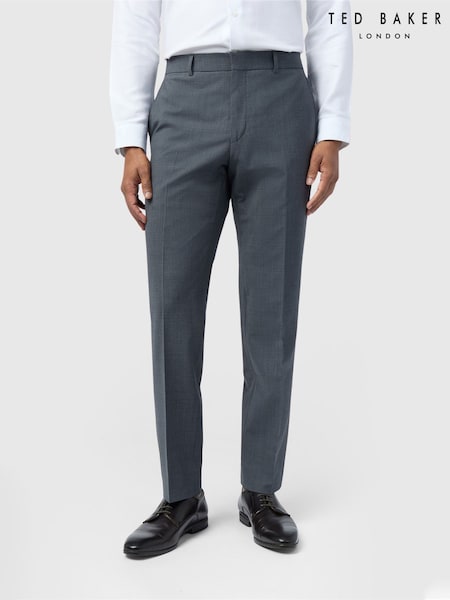Көк - Regular Ted Baker Tailoring Slim Fit Performance Panama Trousers