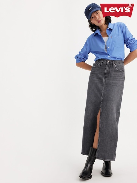 Levi's® Black 100% Cotton Ankle Column Skirt (963705) | €53