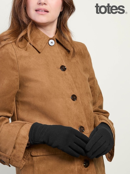 Black - Totes Thermal Gloves With Smartouch