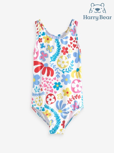 Harry Bear Grey Pattern Flower Swimsuit (964168) | €18