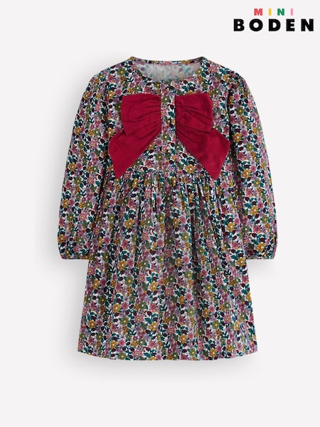 Green - Boden Norah Button-through Bow Dress