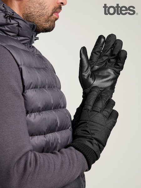 Svart - Regular Totes Water Repellent Gloves With Smartouch