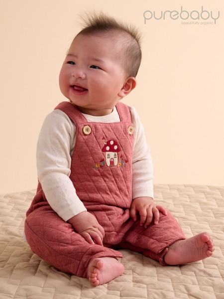 Rozo - Purebaby Quilted Toadstool Overall All-in-one
