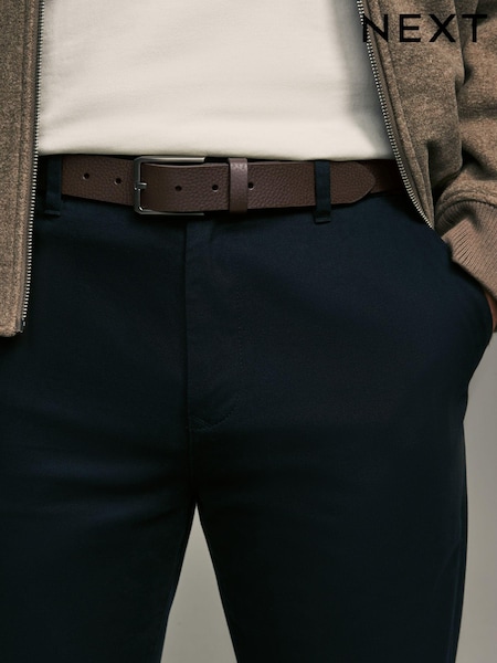 Braun - Grainy Textured Leather Belt (965196) | 12 €