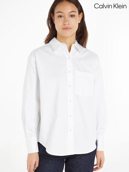 Calvin Klein Relaxed Cotton White Shirt (965408) | €64