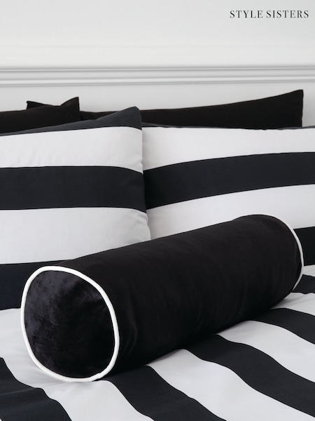 Style Sisters Black Velvet Bolster Cushion (965425) | €27