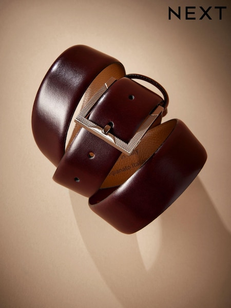 Brown Signature Shiny Leather Belt (965440) | €14