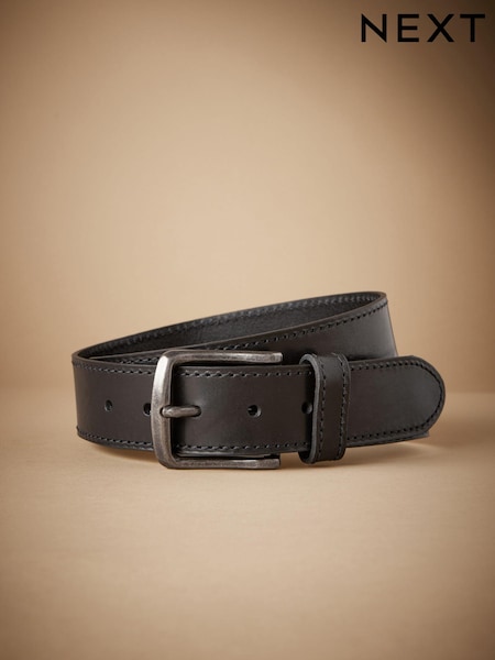 Black Signature Stitch Detail Casual Belt (965470) | €17