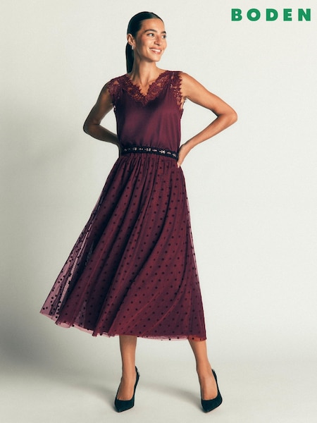 Rød - Boden Full Tulle Party Skirt