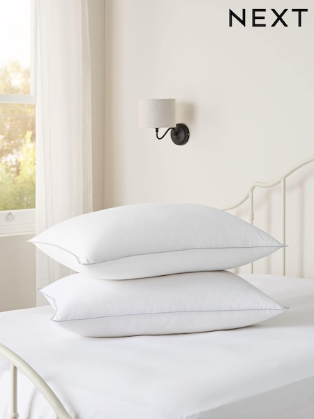 Set of 2 Super Firm 100% Cotton Goose Feather and Down Pillows (965721) | 2,347 UAH