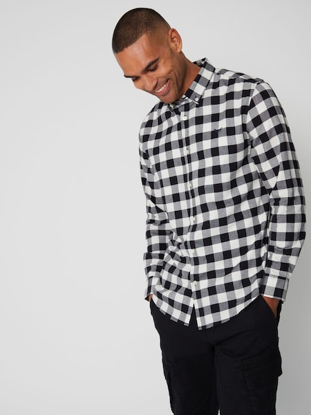 Threadbare Black 100% Cotton Long Sleeve Check Shirt (965813) | €32