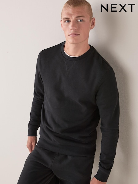Zwart - Sweatshirt met ronde hals (966168) | € 20
