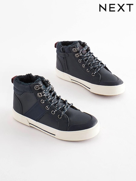 Navy Standard Fit (F) Thinsulate™ Lace Up High Top (966567) | €7 - €9