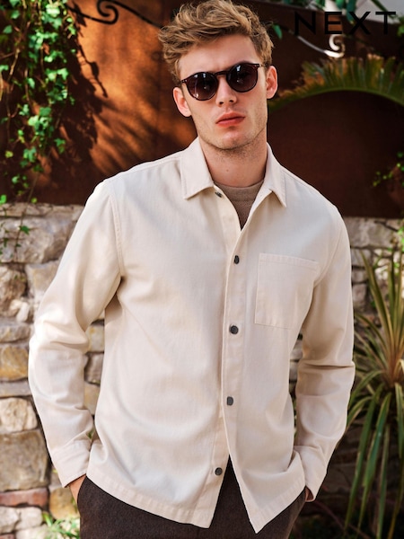 Ecru Natural Twill Shacket (967571) | €9