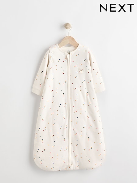 Cream Spot Baby 2.5 Tog Detachable Sleeve 100% Cotton Sleep Bag (968020) | AED148 - AED167