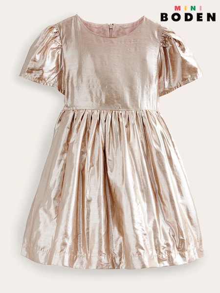 Boden Gold Metallic Party Dress (968560) | €37 - €42