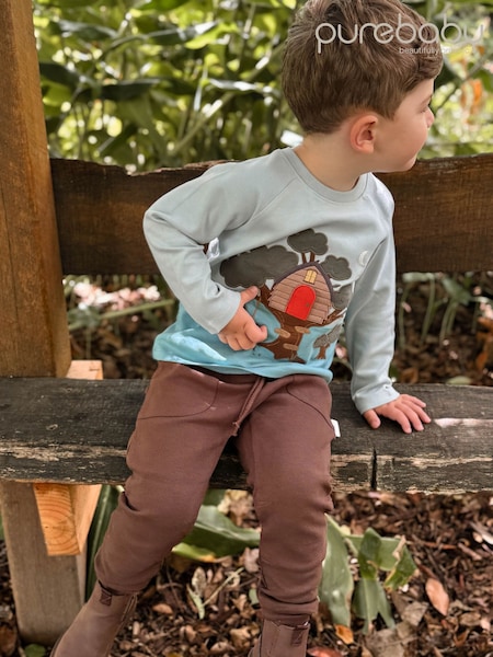 Braun - Purebaby Slouchy Track Pants With Pockets