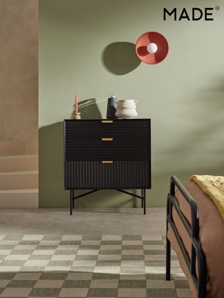 MADE.COM Black Haines Mango Wood Chest of Drawers (969334) | €667