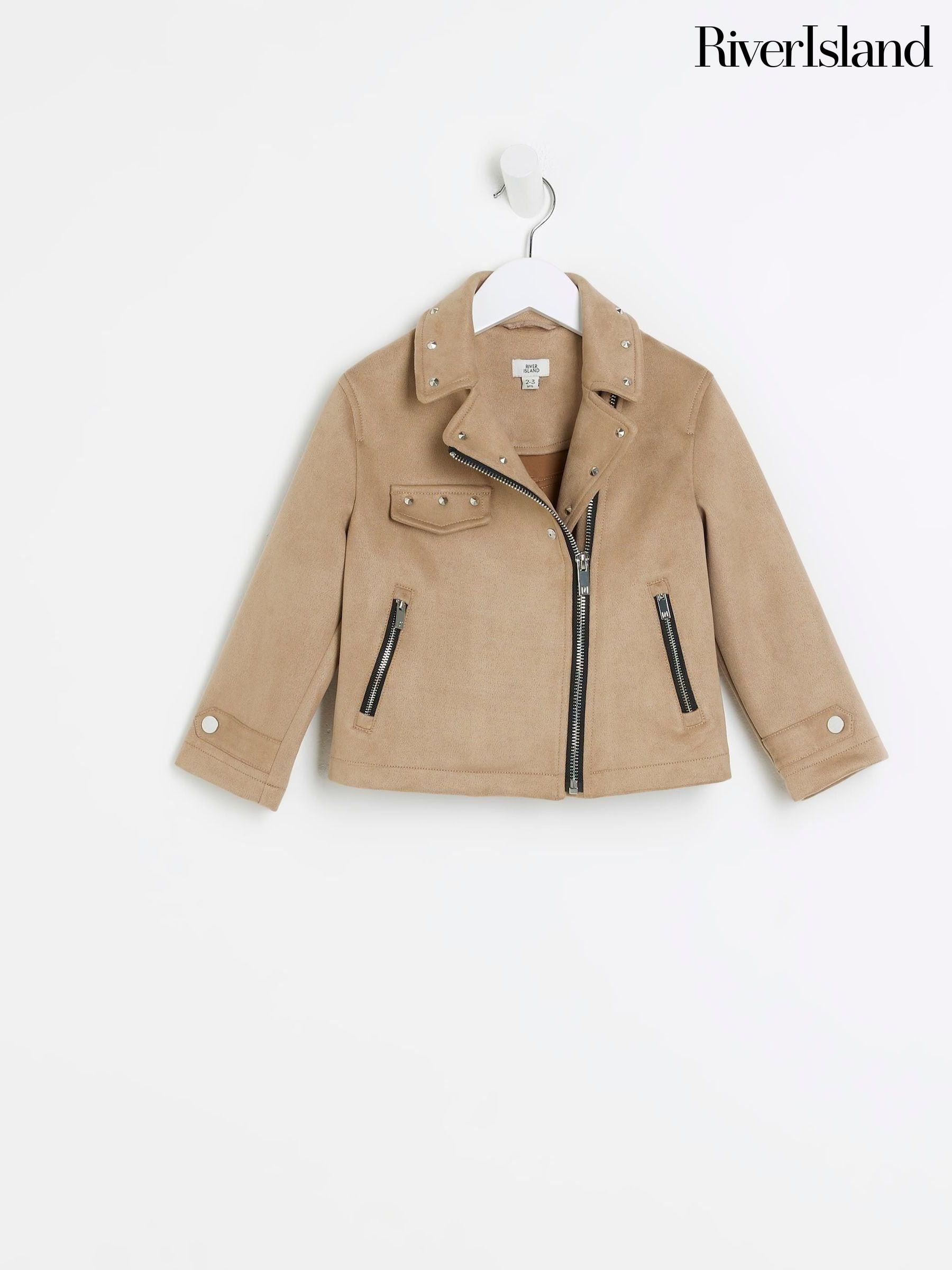 River island boys leather jacket hot sale