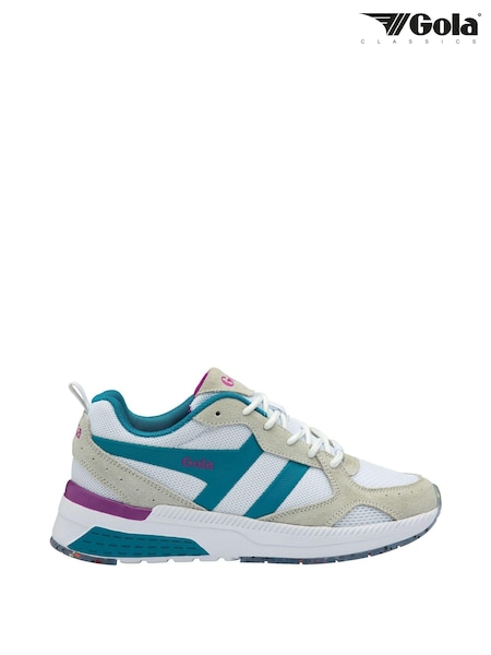 Gola White Navis Mesh Lace-Up Ladies Running Trainers (970022) | ₪327