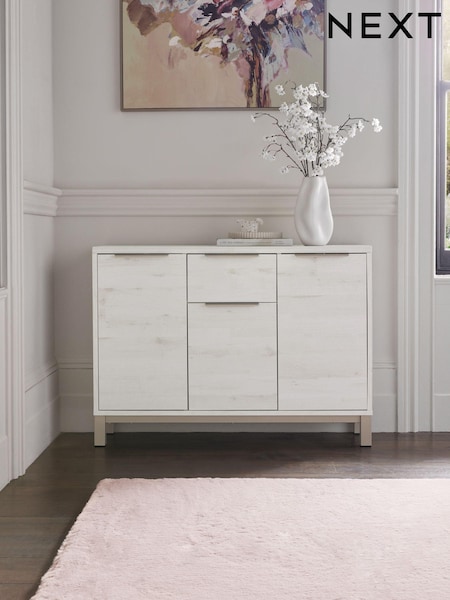 White Bronx Oak Effect Large Sideboard (970155) | €320