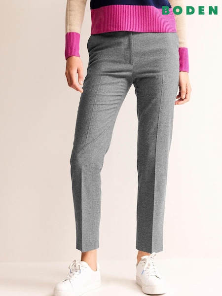 Boden Grey Kew Wool Trousers (970784) | €77