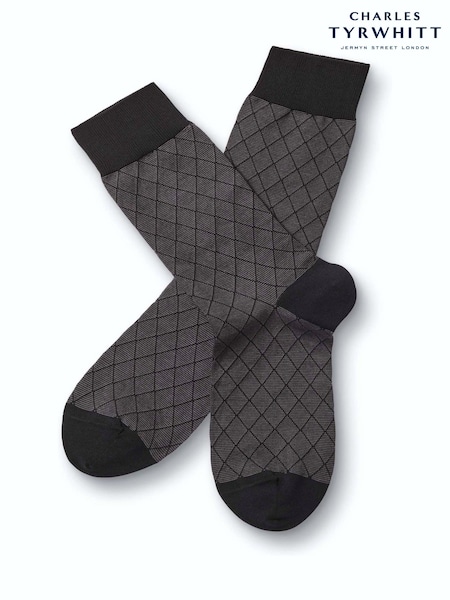 Gris y negro - Regular Charles Tyrwhitt Socks