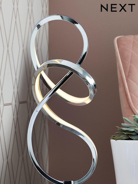 Chrome Sculptural LED Touch Table Lamp (971009) | €106