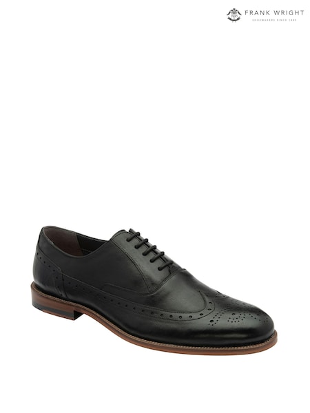 Musta - Frank Wright Leather Nyöritettävä; nauha- Brogue-kengät (971173) | €82
