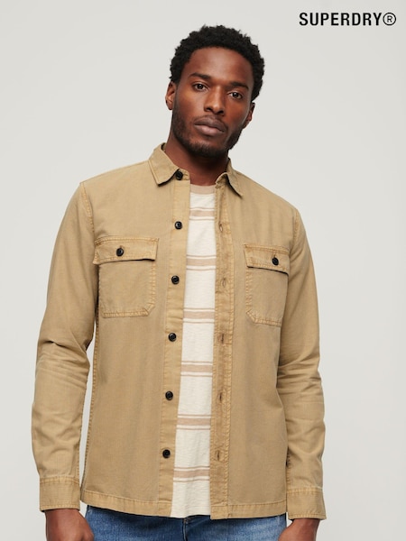 Maro - Cămașă în stil militar cu mânecă lungă Superdry (971220) | 280 LEI