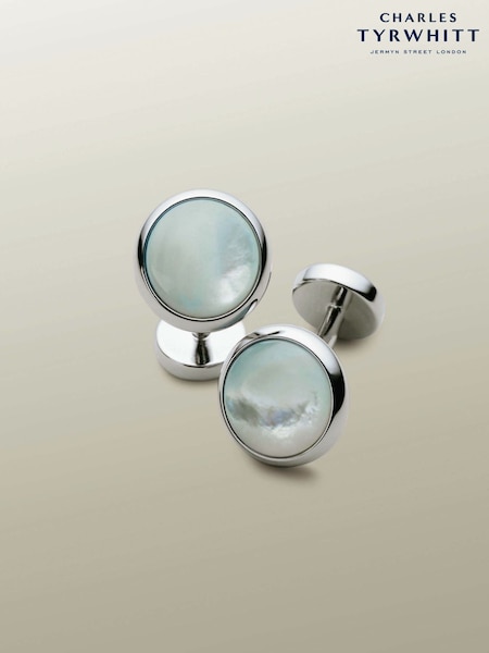 Light Blue - Regular Charles Tyrwhitt Mother Of Pearl Cufflinks