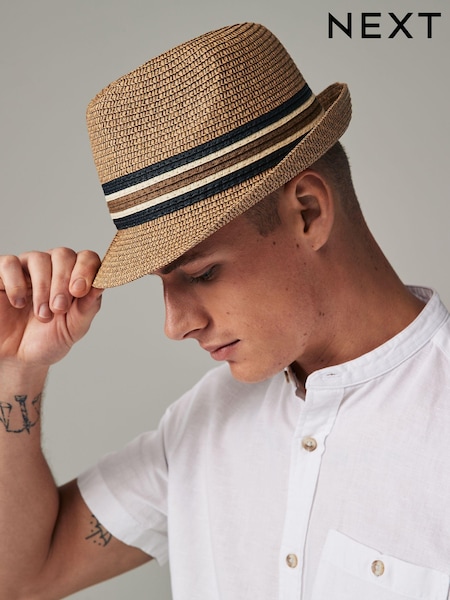 Stripe Band Trilby Hat (971435) | €7