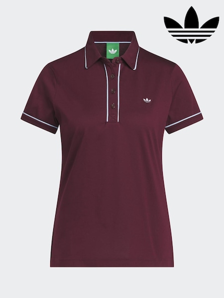 레드 - Adidas Golf F Solid Polo Shirt