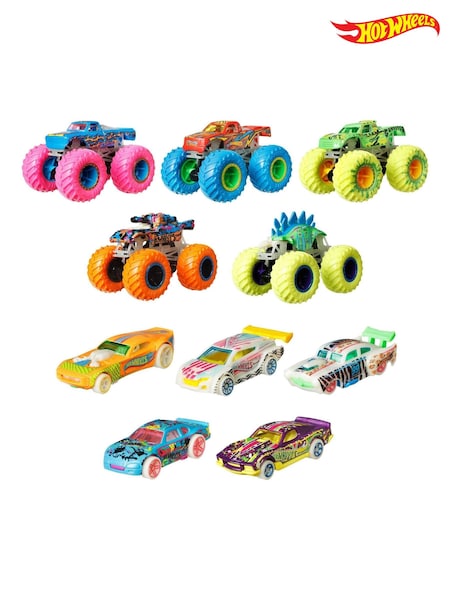 Hot Wheels Monster Truck Glow in Dark Bundle (972005) | €57